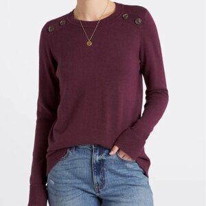 PINK CLOVER Carson Crew Neck, Sz M, Color Purple